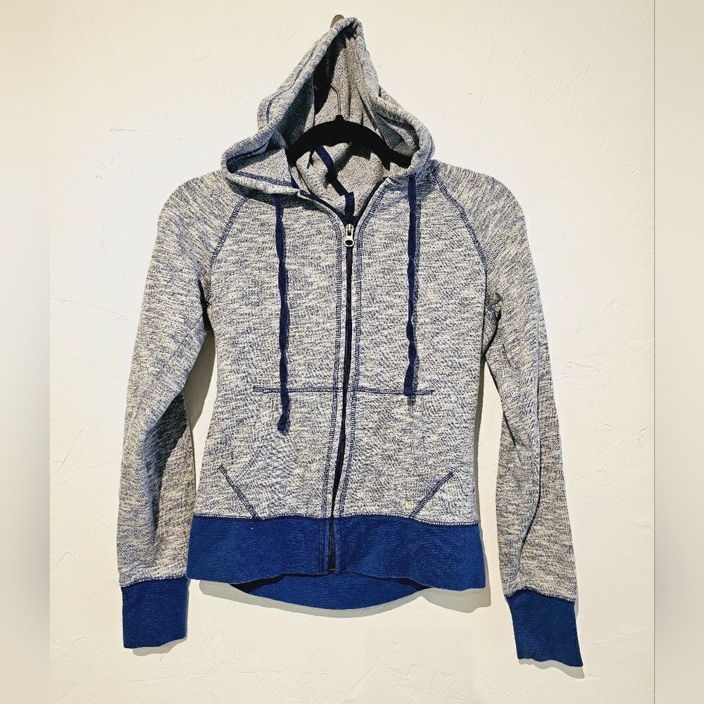 Frosted blue zip-up sweatshirt - Picture 4 of 4